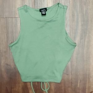 *NWOT* RUE 21 XS WOMEN'S JR CROP TOP OLIVE GREEN